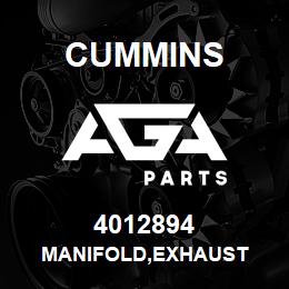 4012894 Cummins MANIFOLD,EXHAUST | AGA Parts
