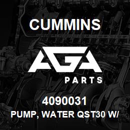 4090031 Cummins PUMP, WATER QST30 W/COVER | AGA Parts