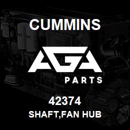 42374 Cummins SHAFT,FAN HUB | AGA Parts