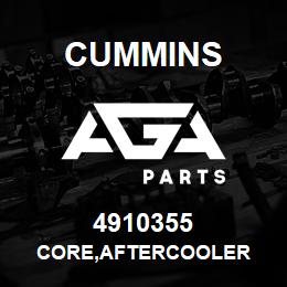 4910355 Cummins CORE,AFTERCOOLER | AGA Parts