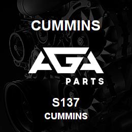 S137 Cummins Cummins | AGA Parts