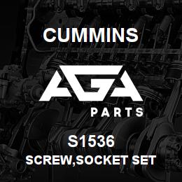 S1536 Cummins SCREW,SOCKET SET | AGA Parts