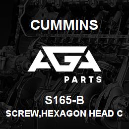 S165-B Cummins SCREW,HEXAGON HEAD CAP | AGA Parts