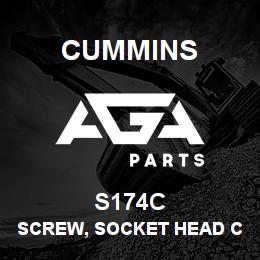 S174C Cummins SCREW, SOCKET HEAD CAP | AGA Parts