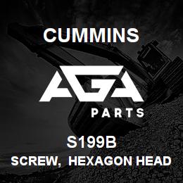 S199B Cummins Screw, Hexagon Head Cap | AGA Parts