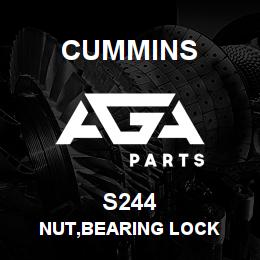 S244 Cummins NUT,BEARING LOCK | AGA Parts