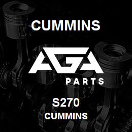 S270 Cummins Cummins | AGA Parts