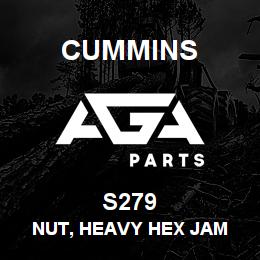 S279 Cummins Nut, Heavy Hex Jam | AGA Parts