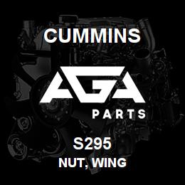 S295 Cummins Nut, Wing | AGA Parts