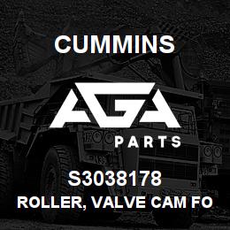S3038178 Cummins Roller, Valve Cam Follower | AGA Parts