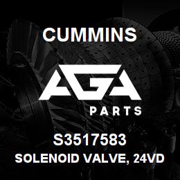 S3517583 Cummins Solenoid Valve, 24VDC | AGA Parts