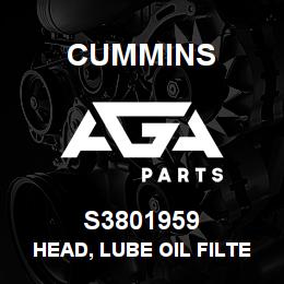 S3801959 Cummins Head, Lube Oil Filter | AGA Parts