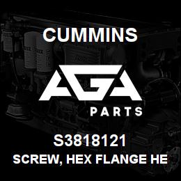 S3818121 Cummins Screw, Hex Flange Head Cap | AGA Parts