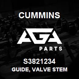 S3821234 Cummins Guide, Valve Stem | AGA Parts