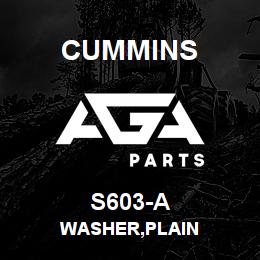 S603-A Cummins WASHER,PLAIN | AGA Parts