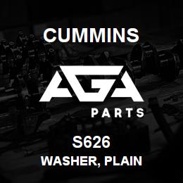 S626 Cummins WASHER, PLAIN | AGA Parts