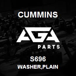 S696 Cummins WASHER,PLAIN | AGA Parts