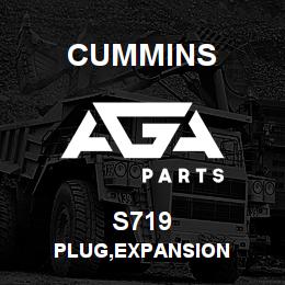 S719 Cummins PLUG,EXPANSION | AGA Parts