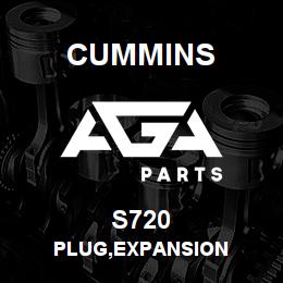S720 Cummins PLUG,EXPANSION | AGA Parts