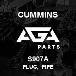 S907A Cummins PLUG, PIPE | AGA Parts