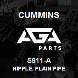 S911-A Cummins Nipple, Plain Pipe | AGA Parts