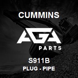 S911B Cummins PLUG - PIPE | AGA Parts