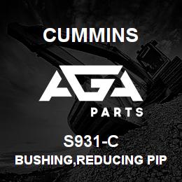 S931-C Cummins BUSHING,REDUCING PIPE | AGA Parts
