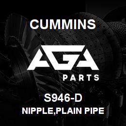 S946-D Cummins NIPPLE,PLAIN PIPE | AGA Parts