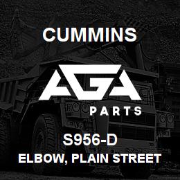 S956-D Cummins Elbow, Plain Street Pipe | AGA Parts