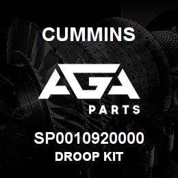 SP0010920000 Cummins DROOP KIT | AGA Parts
