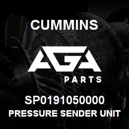 SP0191050000 Cummins PRESSURE SENDER UNIT | AGA Parts