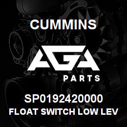 SP0192420000 Cummins FLOAT SWITCH LOW LEVEL | AGA Parts