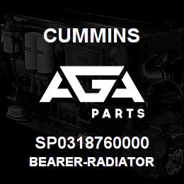 SP0318760000 Cummins BEARER-RADIATOR | AGA Parts