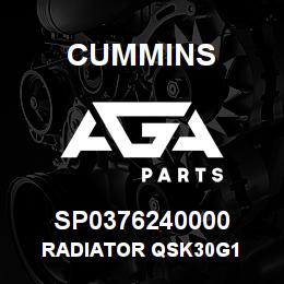 SP0376240000 Cummins RADIATOR QSK30G1 | AGA Parts
