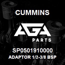 SP0501910000 Cummins ADAPTOR 1/2`-3/8` BSP | AGA Parts