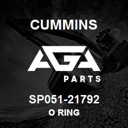 SP051-21792 Cummins O RING | AGA Parts