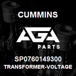 SP0760149300 Cummins TRANSFORMER-VOLTAGE | AGA Parts