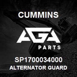 SP1700034000 Cummins ALTERNATOR GUARD | AGA Parts