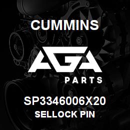 SP3346006X20 Cummins SELLOCK PIN | AGA Parts