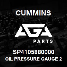SP4105880000 Cummins OIL PRESSURE GAUGE 24V | AGA Parts