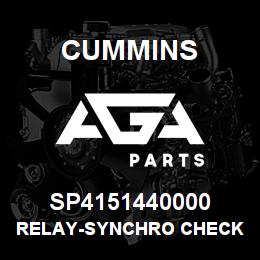 SP4151440000 Cummins RELAY-SYNCHRO CHECK | AGA Parts