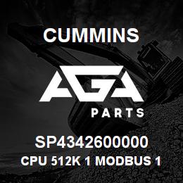 SP4342600000 Cummins CPU 512K 1 MODBUS 1 MB 16K U | AGA Parts