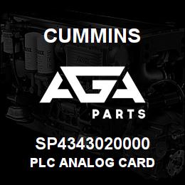 SP4343020000 Cummins PLC ANALOG CARD | AGA Parts