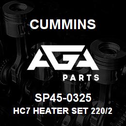 SP45-0325 Cummins HC7 HEATER SET 220/260V | AGA Parts