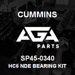SP45-0340 Cummins HC6 NDE BEARING KIT | AGA Parts