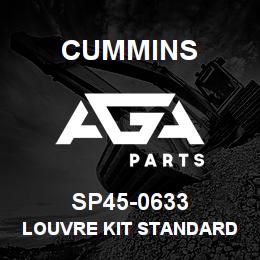 SP45-0633 Cummins LOUVRE KIT STANDARD ON MARINE | AGA Parts