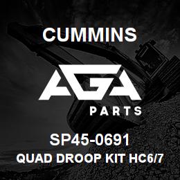 SP45-0691 Cummins QUAD DROOP KIT HC6/7 | AGA Parts