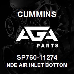 SP760-11274 Cummins NDE AIR INLET BOTTOM COVER PE734 | AGA Parts