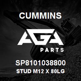 SP8101038800 Cummins STUD M12 X 80LG | AGA Parts