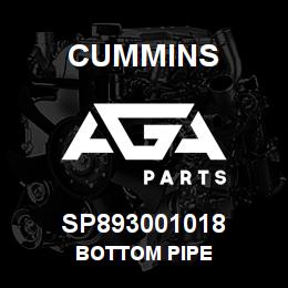 SP893001018 Cummins BOTTOM PIPE | AGA Parts